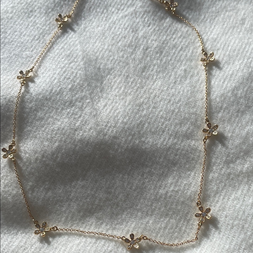 Gold Floral Necklace